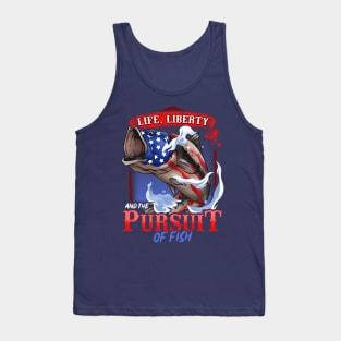 Patriotic Fishing Life Liberty And The Pursuit Of Fish Tank Top